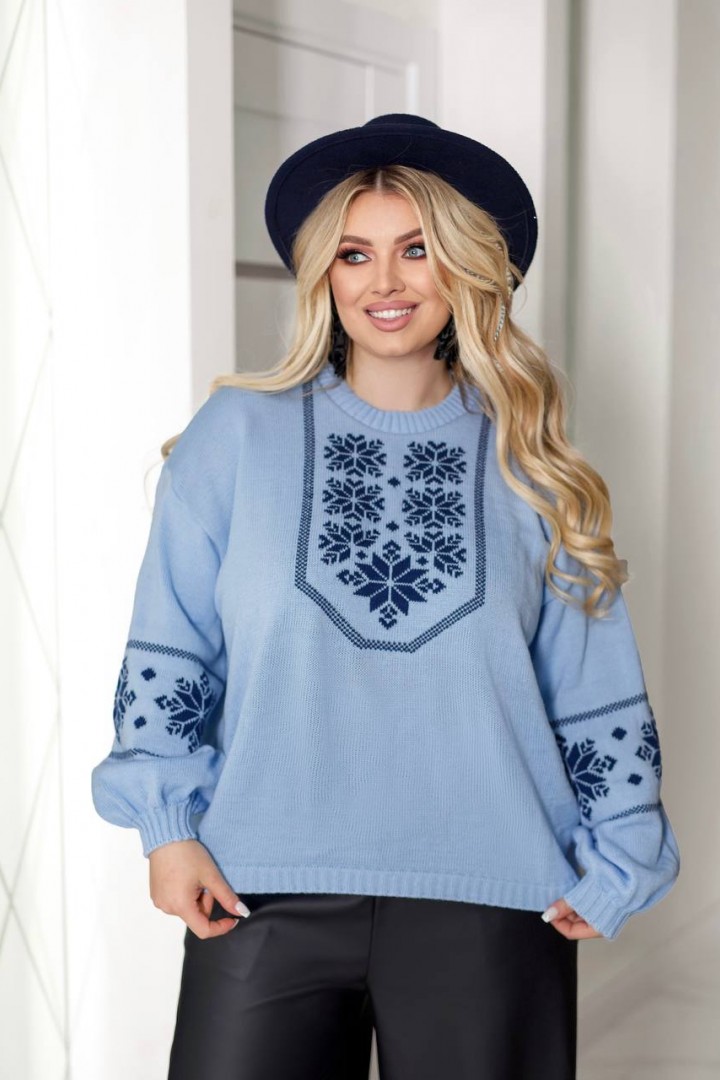 Свитер с этническим узором IND-5084A580