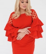 Платье с красивым рукавом BEL-337A16 Платье с красивым рукавом BEL-337A16