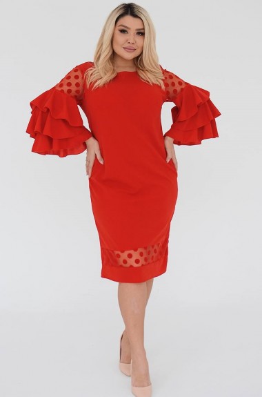 Платье с красивым рукавом BEL-337A16