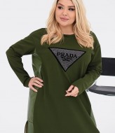 Платье со вставками по бокам BEL-77A20