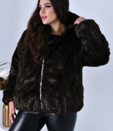 Искусственный полушубок под норку NDP-7999A2100