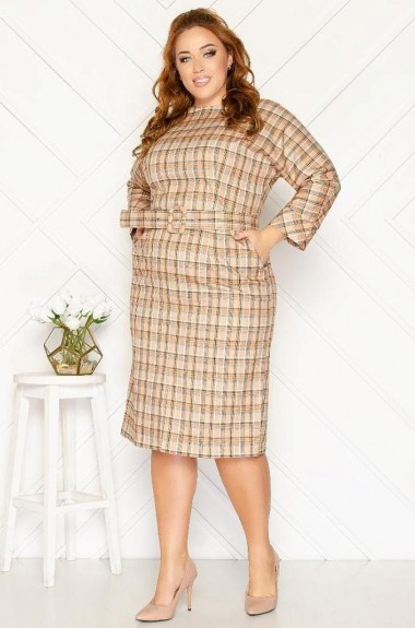 Платье в клетку GOL-1690A800