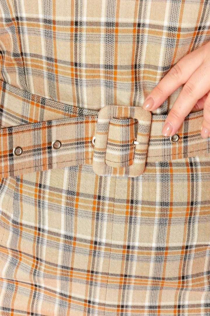 Платье в клетку GOL-1690A800