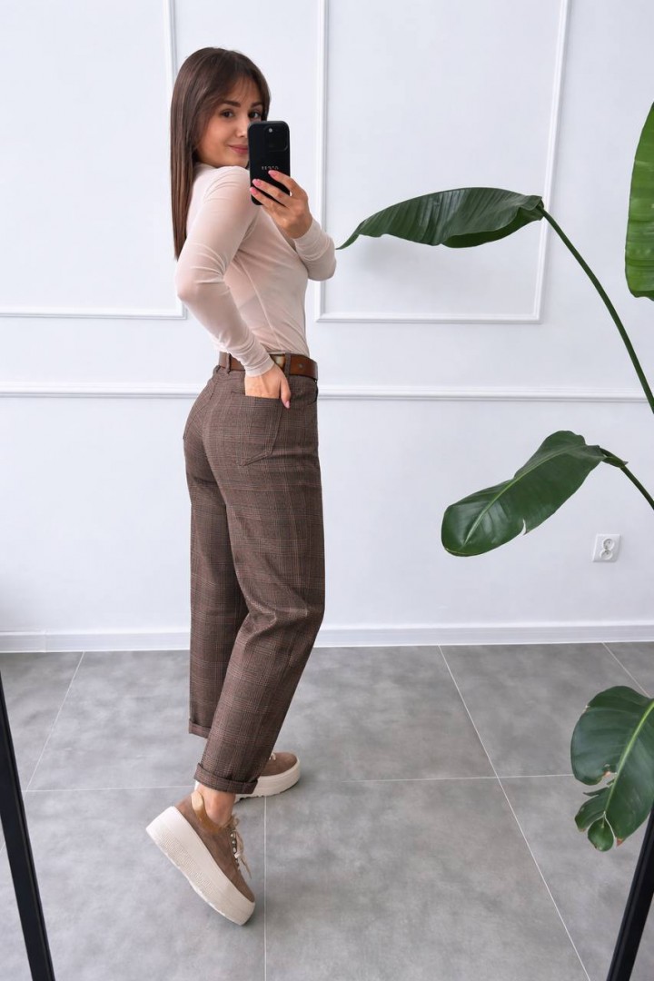 Жіночі штани в клітинку KC-0533A500