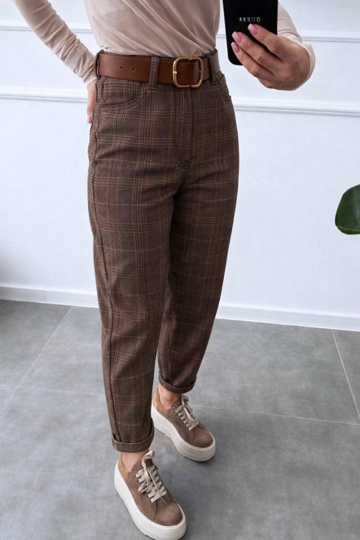 Жіночі штани в клітинку KC-0533A500