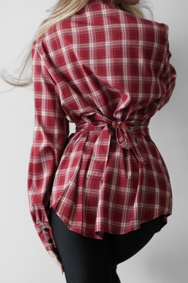 Рубашка с поясом ANM-434A600