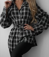 Рубашка с поясом ANM-434A600