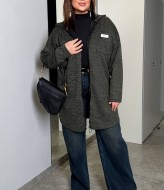 Кардиган на блискавці з капюшоном AD-7932.1A320