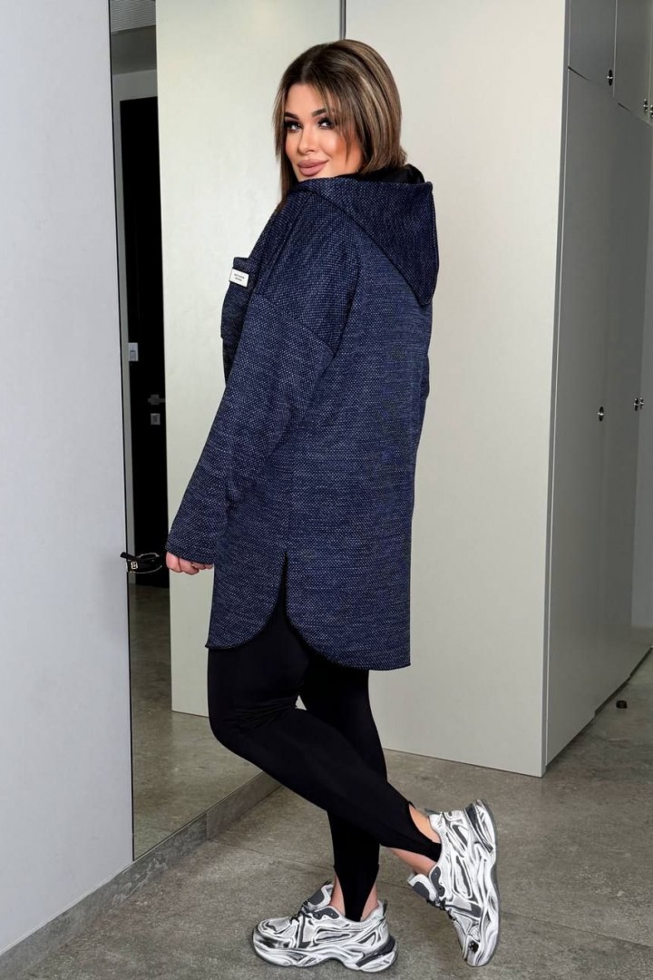 Кардиган на молнии с капюшоном AD-7932.1A320