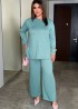 Ангоровый брючный костюм AD-7929.1A340