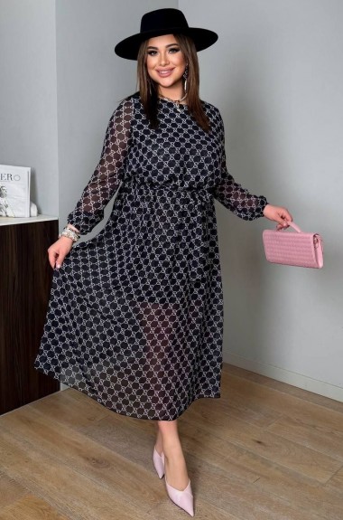 Шифоновое платье с пышной юбкой AD-8004.1A290