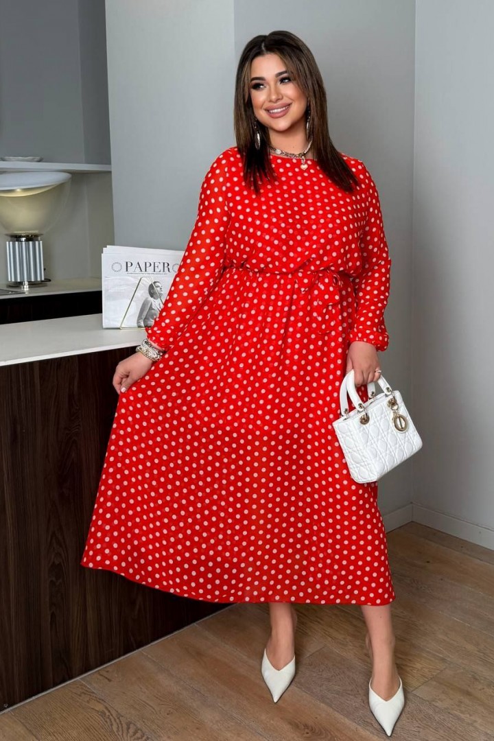 Шифоновое платье с пышной юбкой AD-8004.1A290