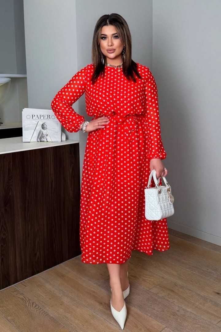 Шифоновое платье с пышной юбкой AD-8004.1A290