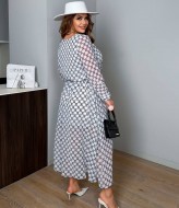 Шифоновое платье с пышной юбкой AD-8004.1A290