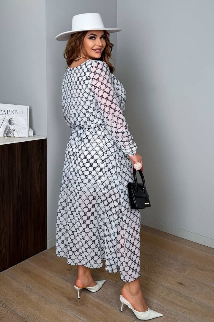 Шифоновое платье с пышной юбкой AD-8004.1A290