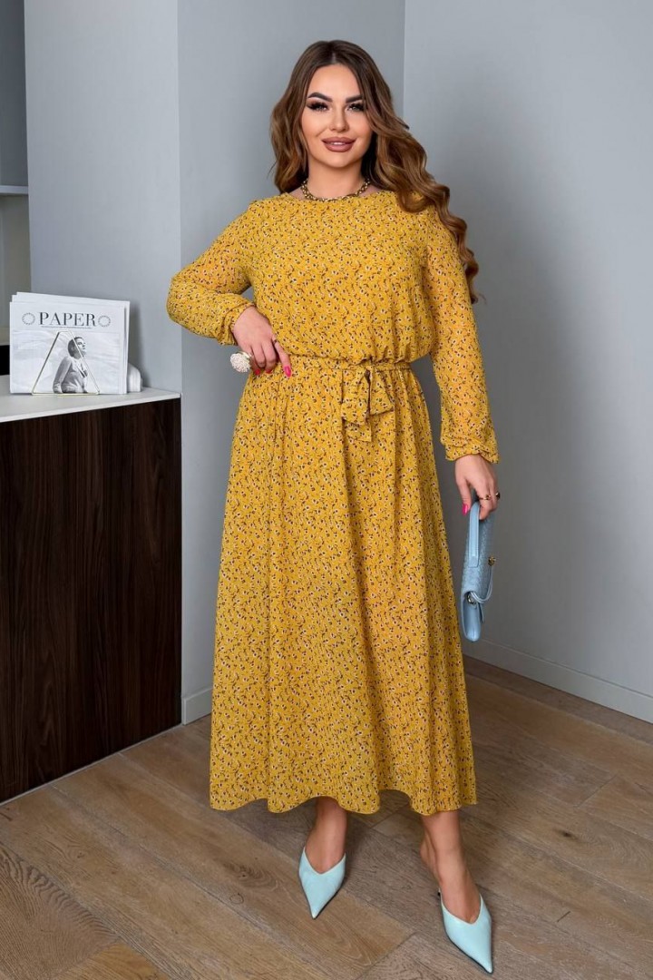 Шифоновое платье с пышной юбкой AD-8004.1A290