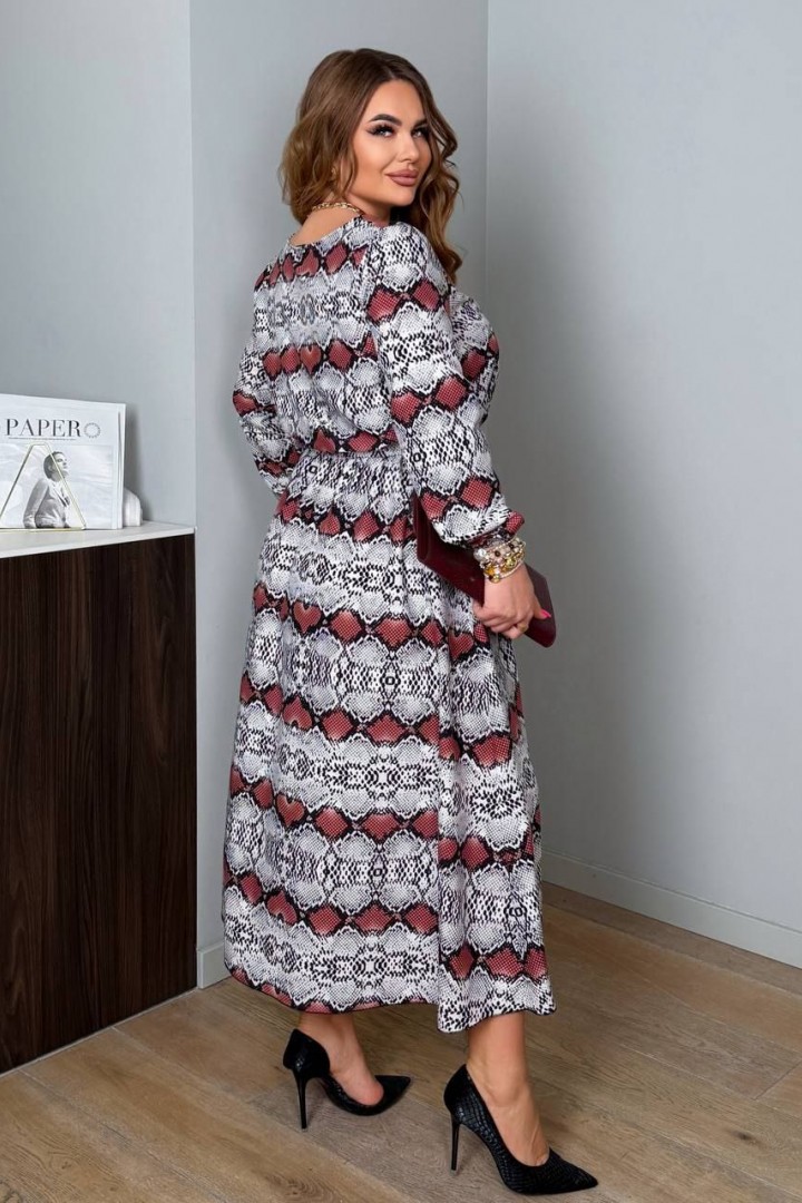 Шифоновое платье с пышной юбкой AD-8004.1A290