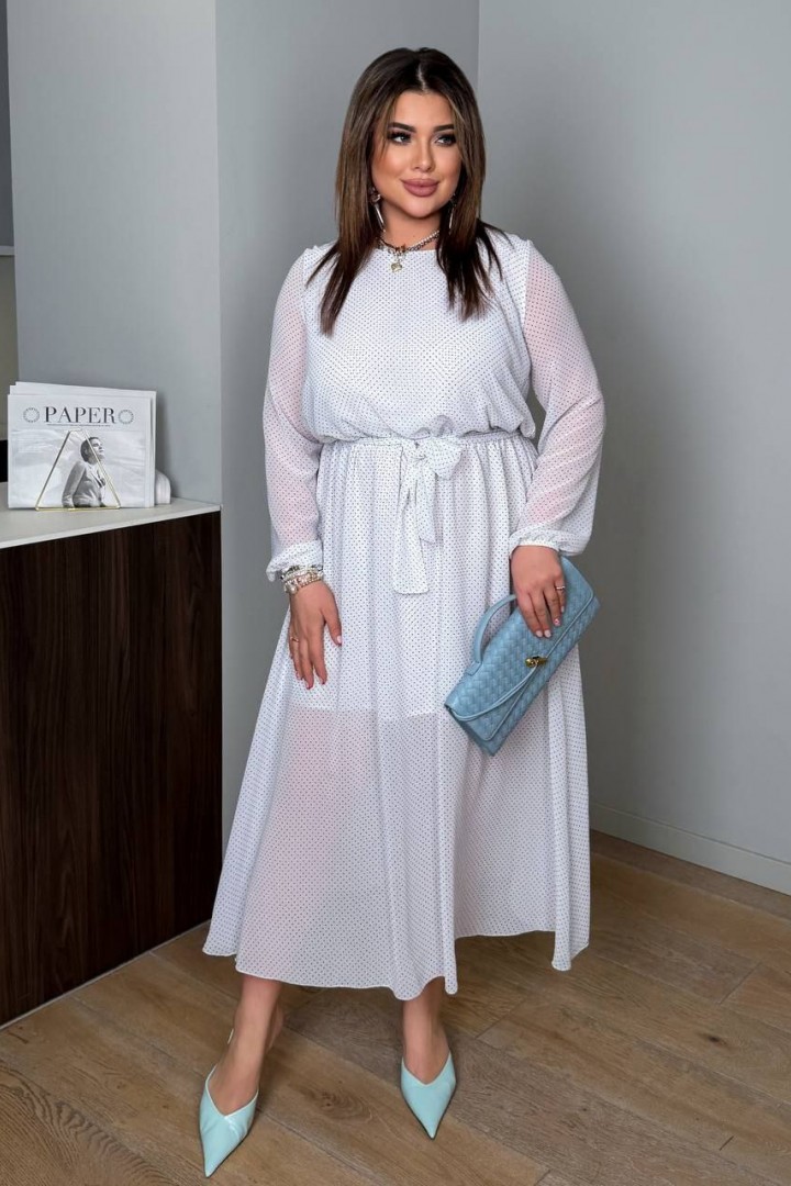 Шифоновое платье с пышной юбкой AD-8004.1A290