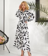 Платье рубашка с принтом  JAV-751.5451A600