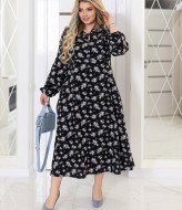 Платье с принтом PRA-1290A550