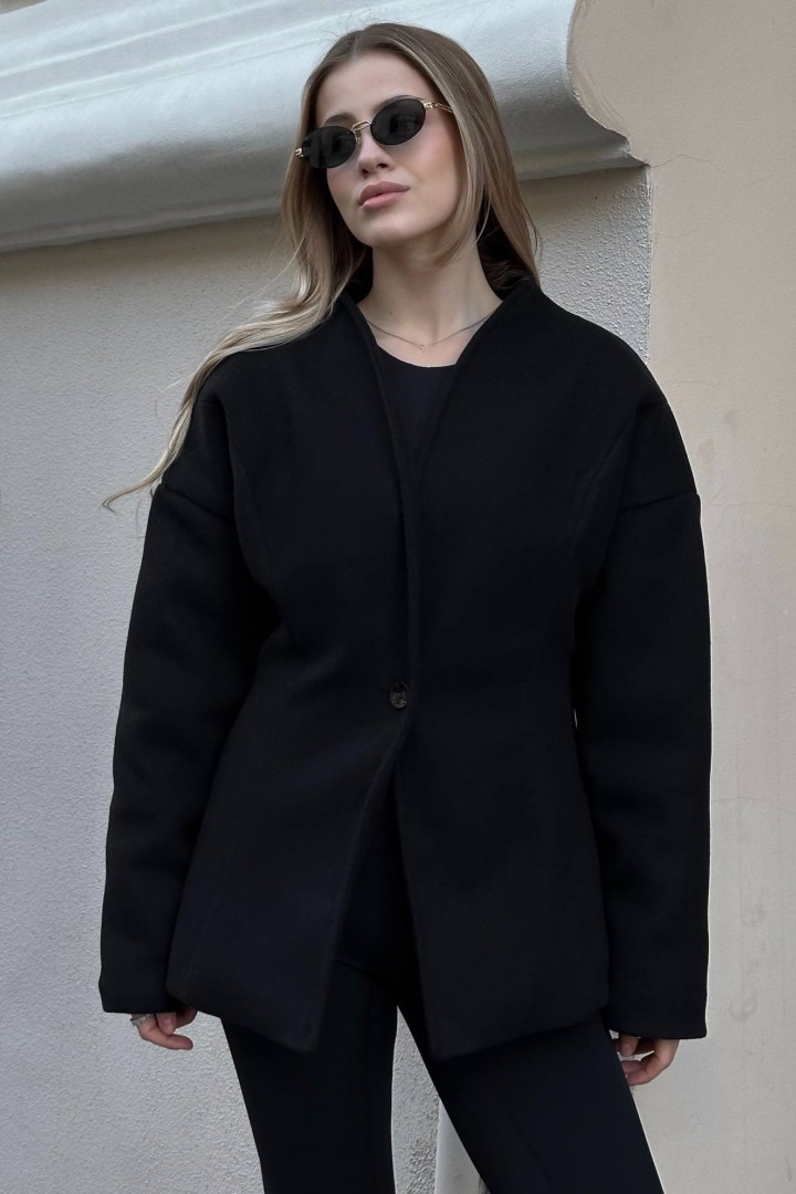 Приталенное полупальто с поясом NK-9192A900