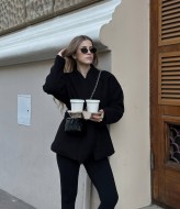 Приталенное полупальто с поясом NK-9192A900