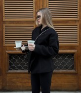 Приталенное полупальто с поясом NK-9192A900