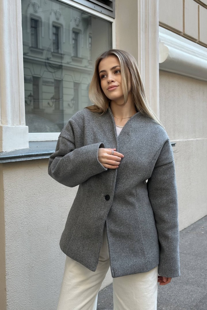 Приталенное полупальто с поясом NK-9192A900