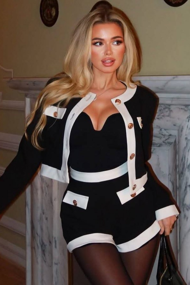 Костюм двойка кроп-жакет и шорты NK-9150A500