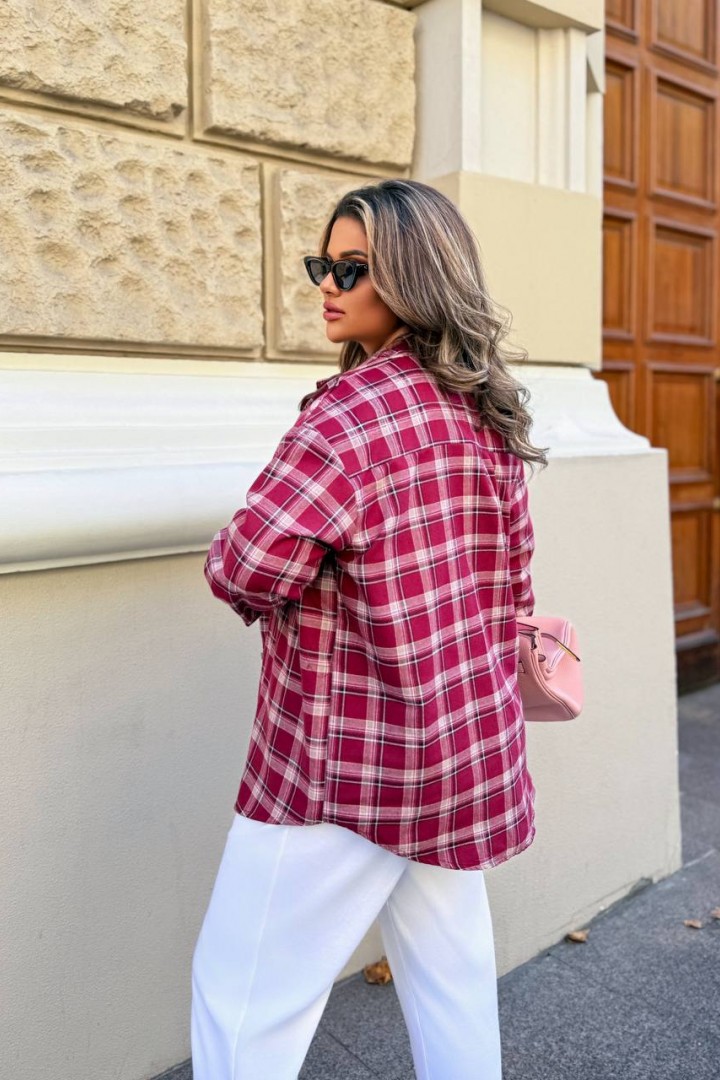 Фланелевая рубашка в клетку COR-048A550