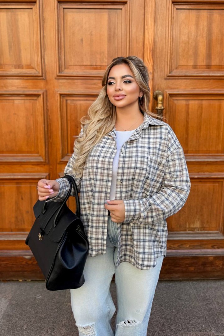 Фланелевая рубашка в клетку COR-048A550