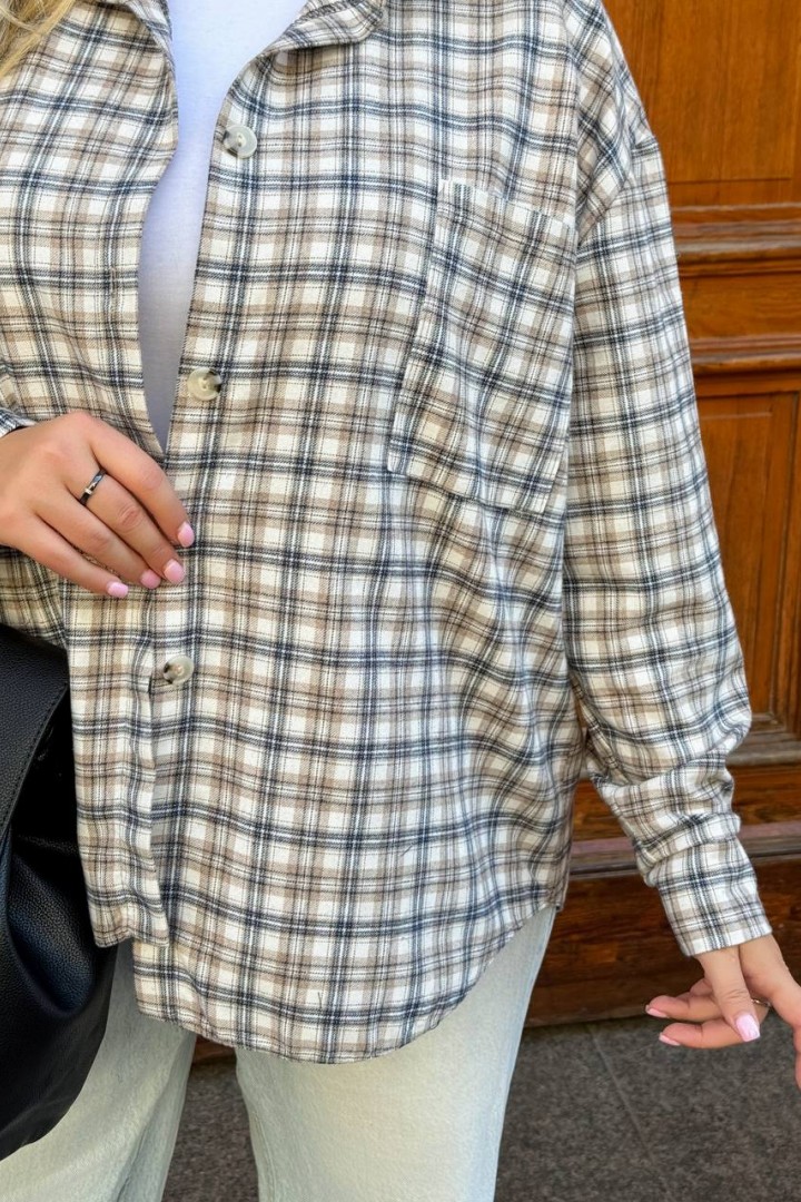 Фланелевая рубашка в клетку COR-048A550