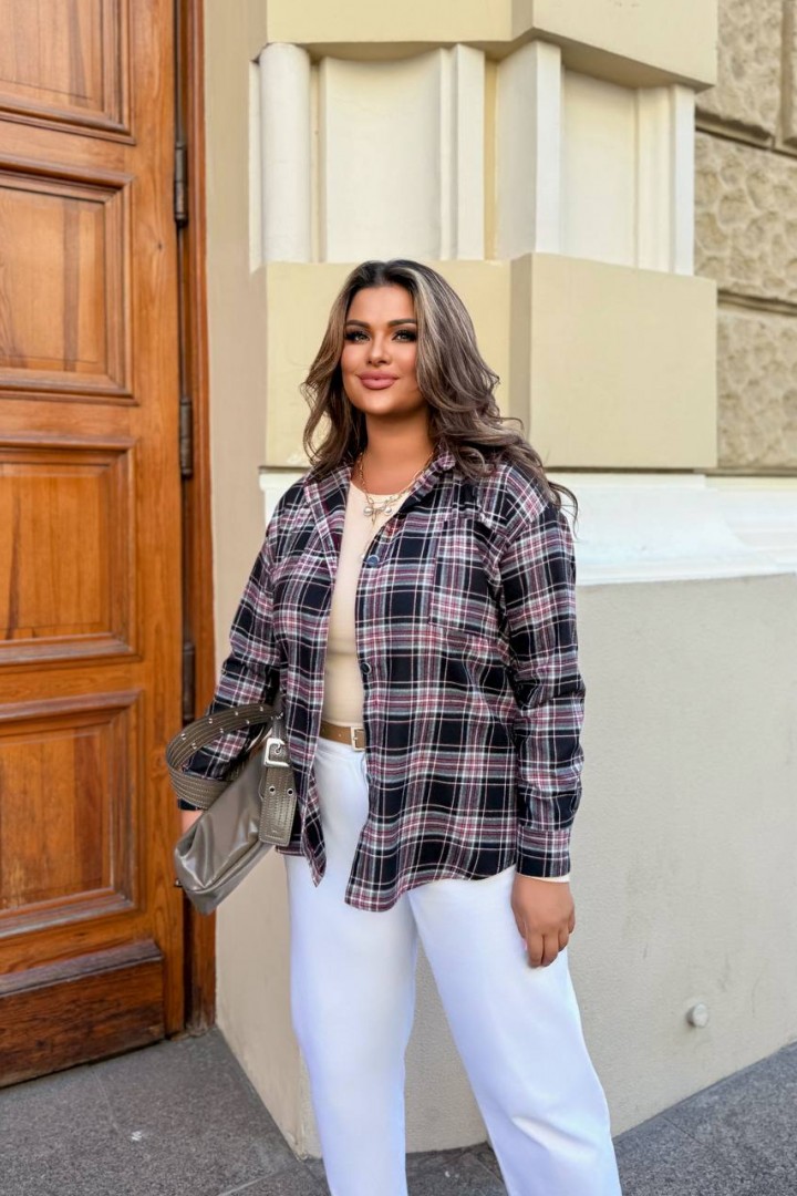 Фланелевая рубашка в клетку COR-048A550