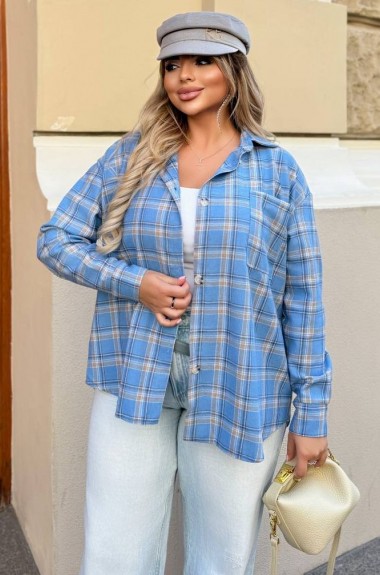 Фланелевая рубашка в клетку COR-048A550 Фланелевая рубашка в клетку COR-048A550