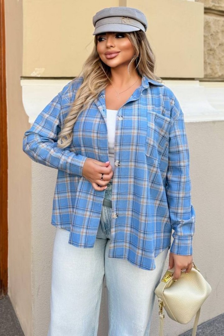 Фланелевая рубашка в клетку COR-048A550