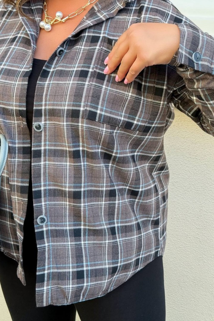 Фланелевая рубашка в клетку COR-048A550