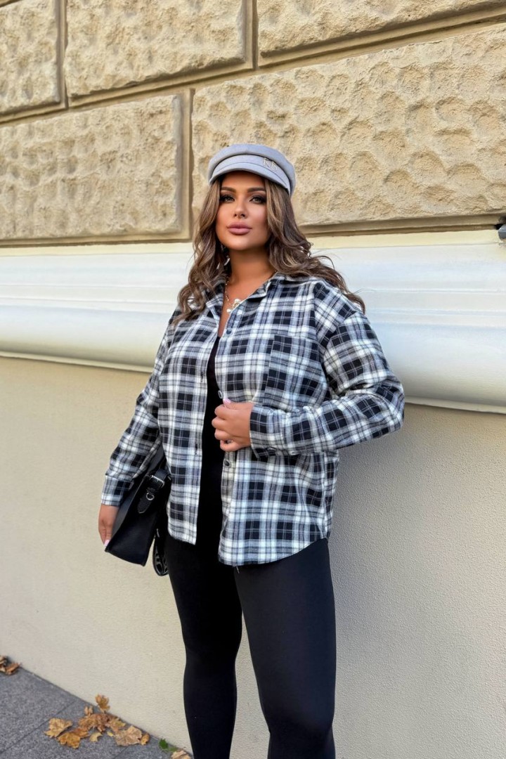 Фланелевая рубашка в клетку COR-048A550