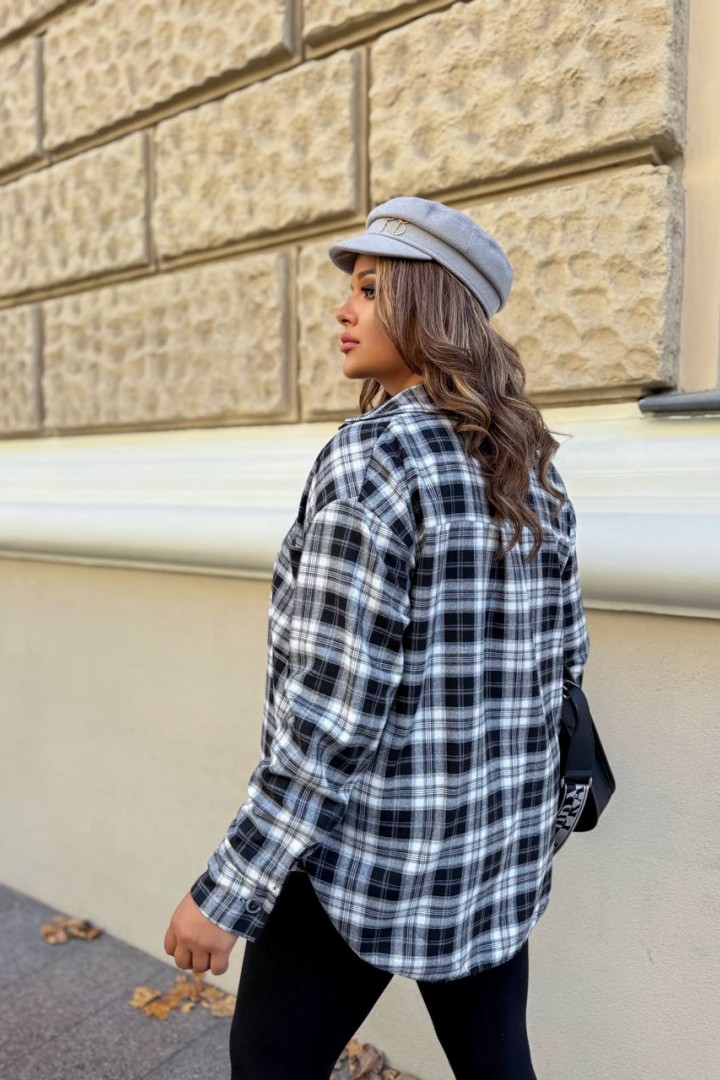 Фланелевая рубашка в клетку COR-048A550