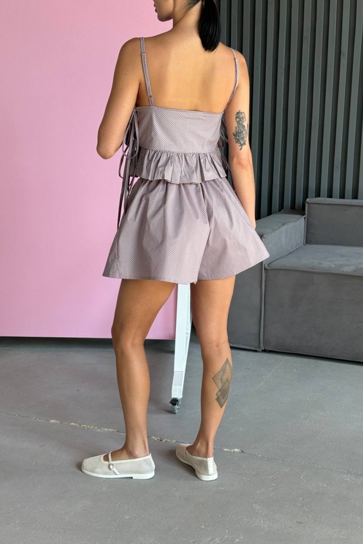 Костюм-тройка топ, шорты и брюки UNO-071A600