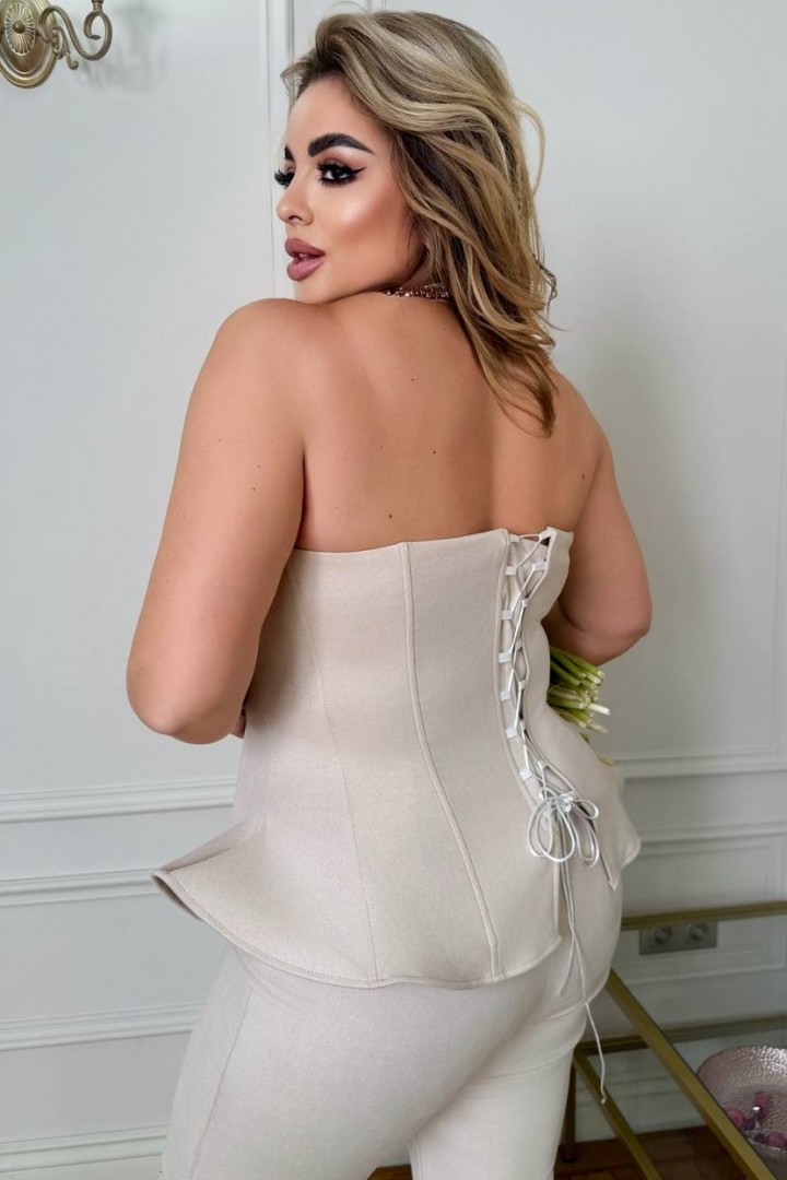 Замшевый корсет YM-7153A29