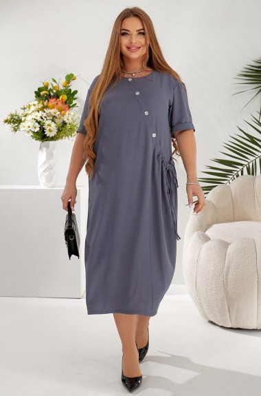 Оригинальное платье с затяжкой на кармане RIL-0529A13 Оригинальное платье с затяжкой на кармане RIL-0529A13