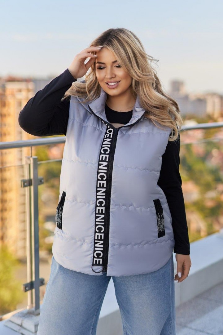 Стильная демисезонная жилетка RIL-0556A18