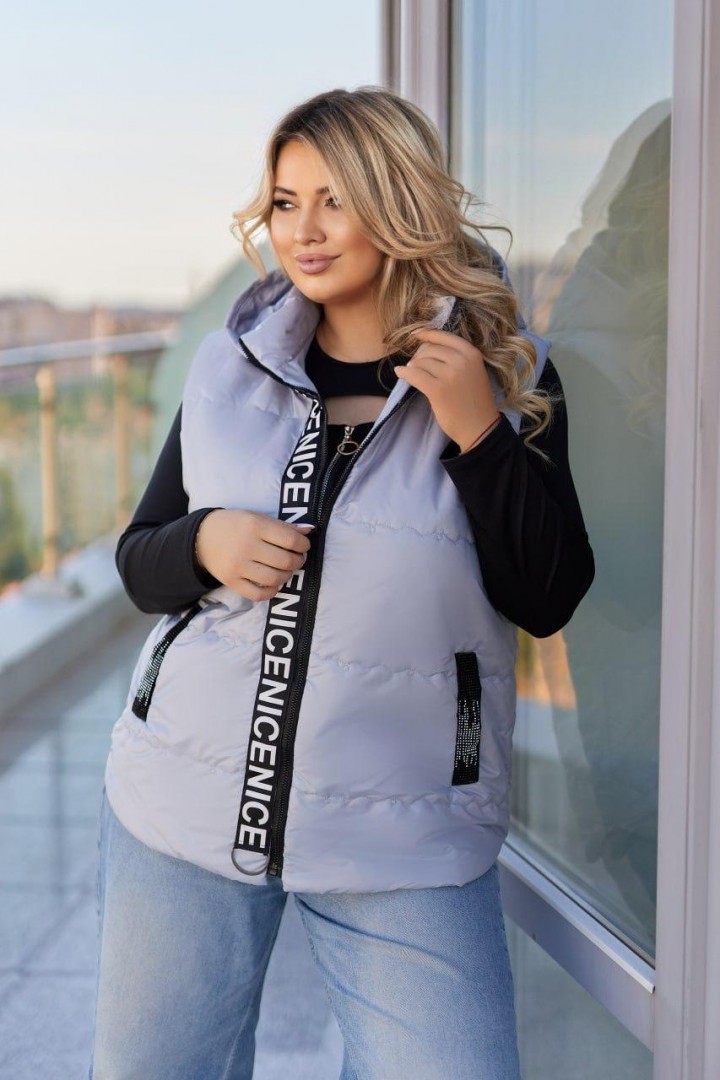 Стильная демисезонная жилетка RIL-0556A18