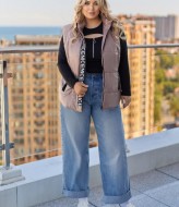 Стильная демисезонная жилетка RIL-0556A18