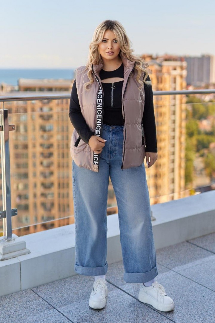 Стильная демисезонная жилетка RIL-0556A18