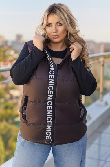 Стильная демисезонная жилетка RIL-0556A18 Стильная демисезонная жилетка RIL-0556A18