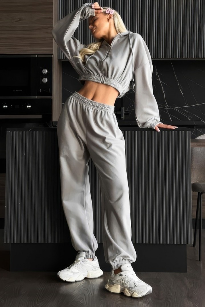 Спортивный костюм женский с короткой кофтой LUC-554A469