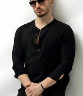 Мужская черная рубашка RT-80-215-707A500