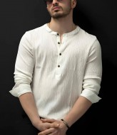 Рубашка мужская без воротника  RT-01-215-707A500 Рубашка мужская без воротника  RT-01-215-707A500