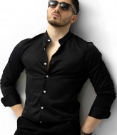 Мужская рубашка черная RT-80-33-401A500